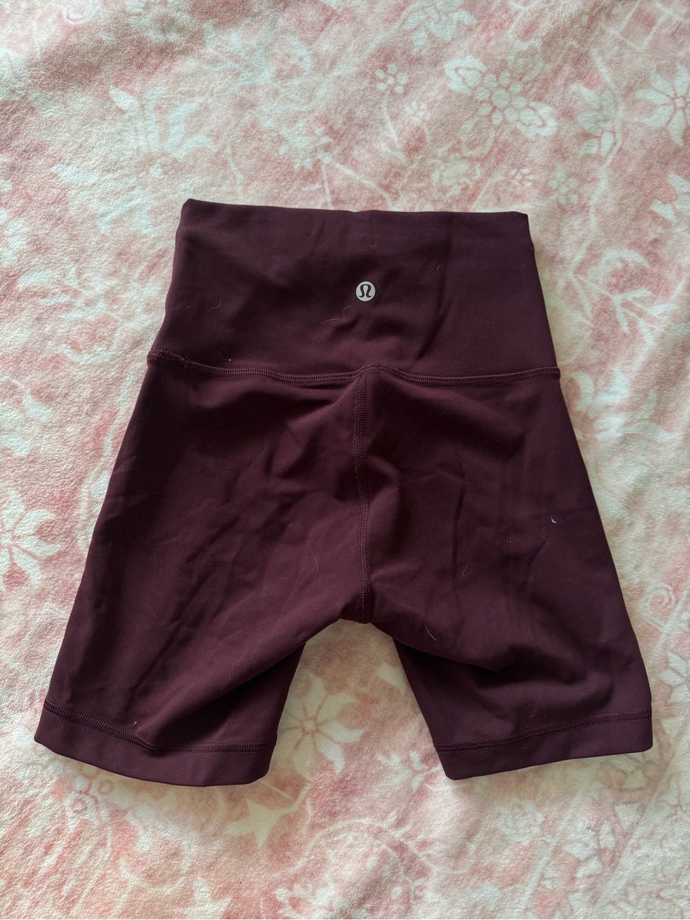 lululemon Burgundy Workout Shorts